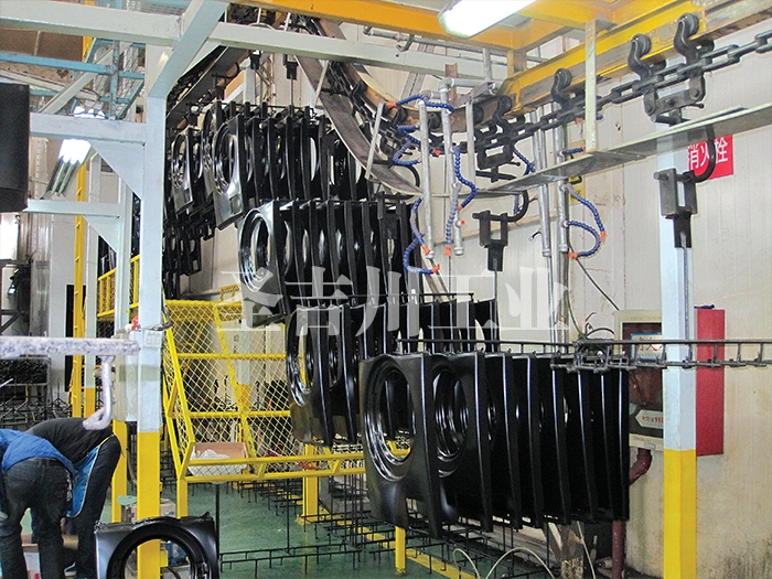 洗衣機面板電泳涂裝線