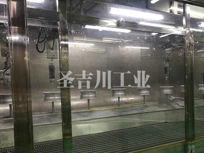 鋁輪轂旋杯式靜電自動噴涂系統(tǒng)