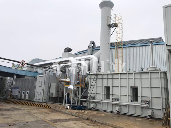 Zeolite runner concentration + RTO waste gas treatment system